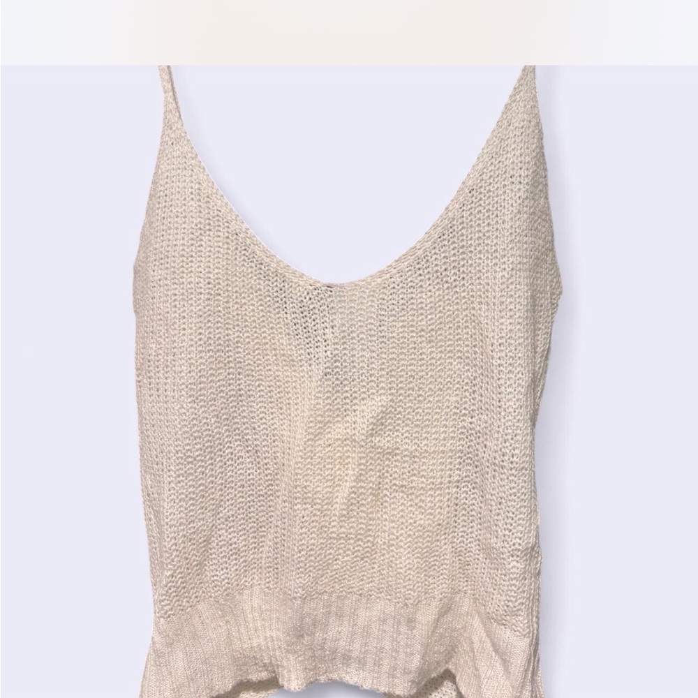 Charlotte Russe Cream Knit Camisole